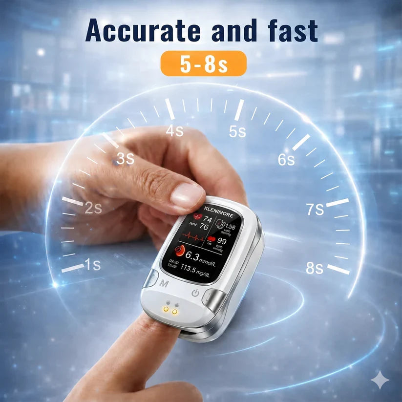 KLENIMORE seller-stated 5 to 8 second measurement cycle