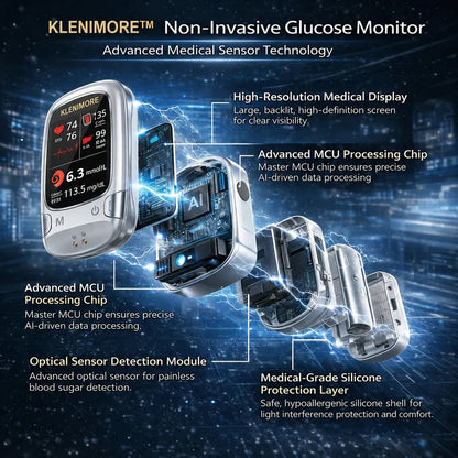 KLENIMORE™ Non-Invasive Health Monitor 99.9%Accuracy (Mayo Clinic Recommended)