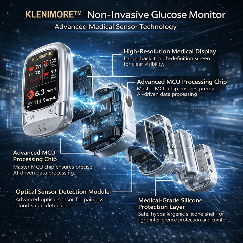 KLENIMORE™ Non-Invasive Health Monitor 99.9%Accuracy (Mayo Clinic Recommended)