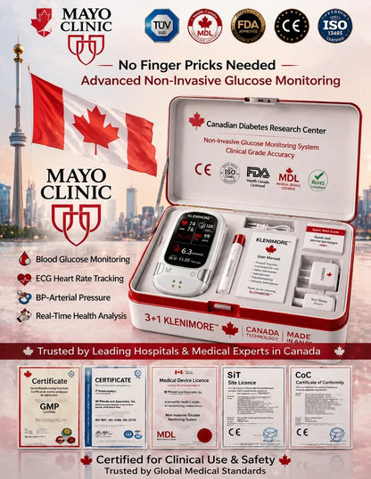 KLENIMORE™ Non-Invasive Health Monitor 99.9%Accuracy (Mayo Clinic Recommended)