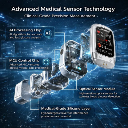 KLENIMORE™ Non-Invasive Health Monitor 99.9%Accuracy (Mayo Clinic Recommended)