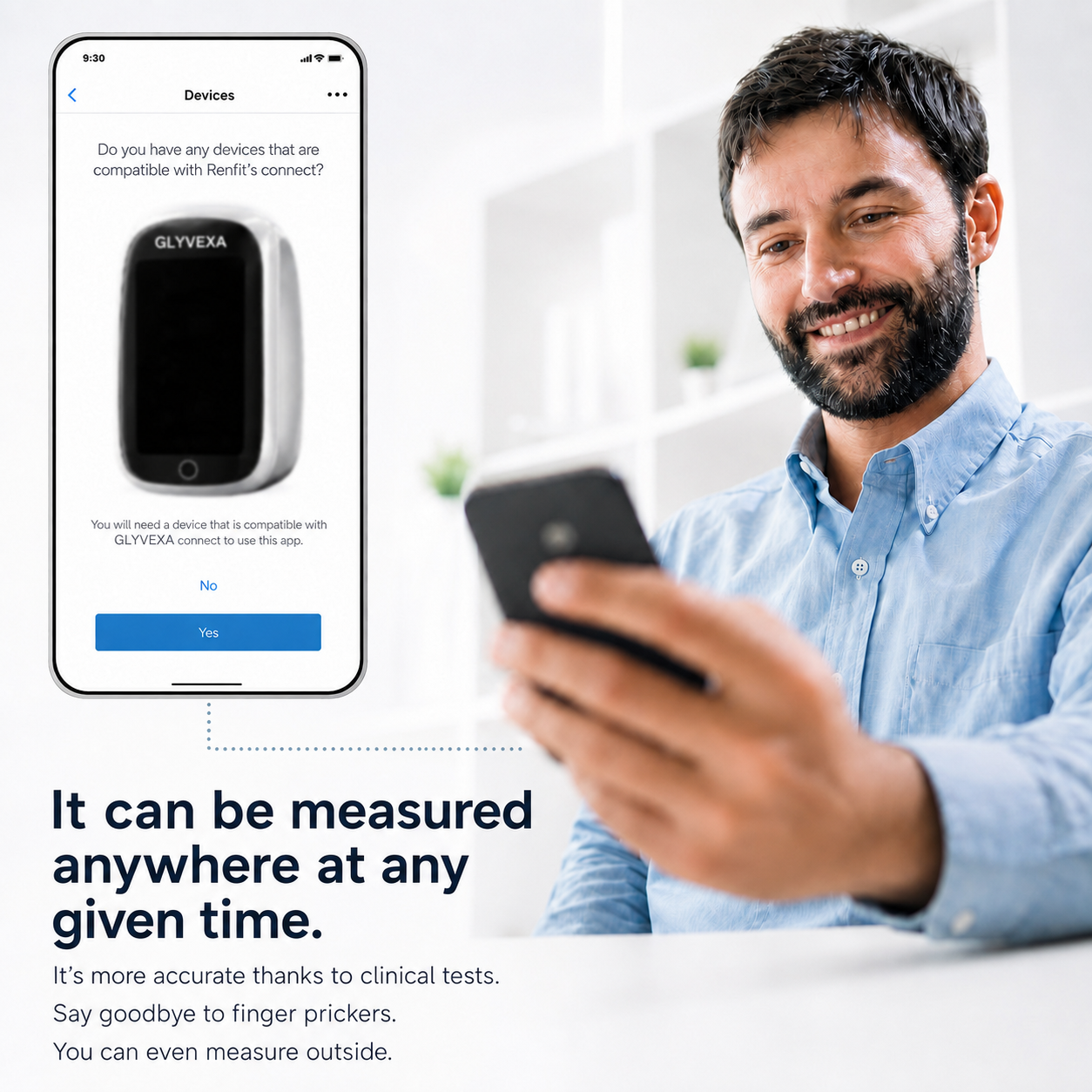Bluetooth phone connection with handheld health tracker