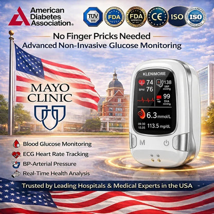 KLENIMORE™ Non-Invasive Health Monitor 99.9%Accuracy (Mayo Clinic Recommended)