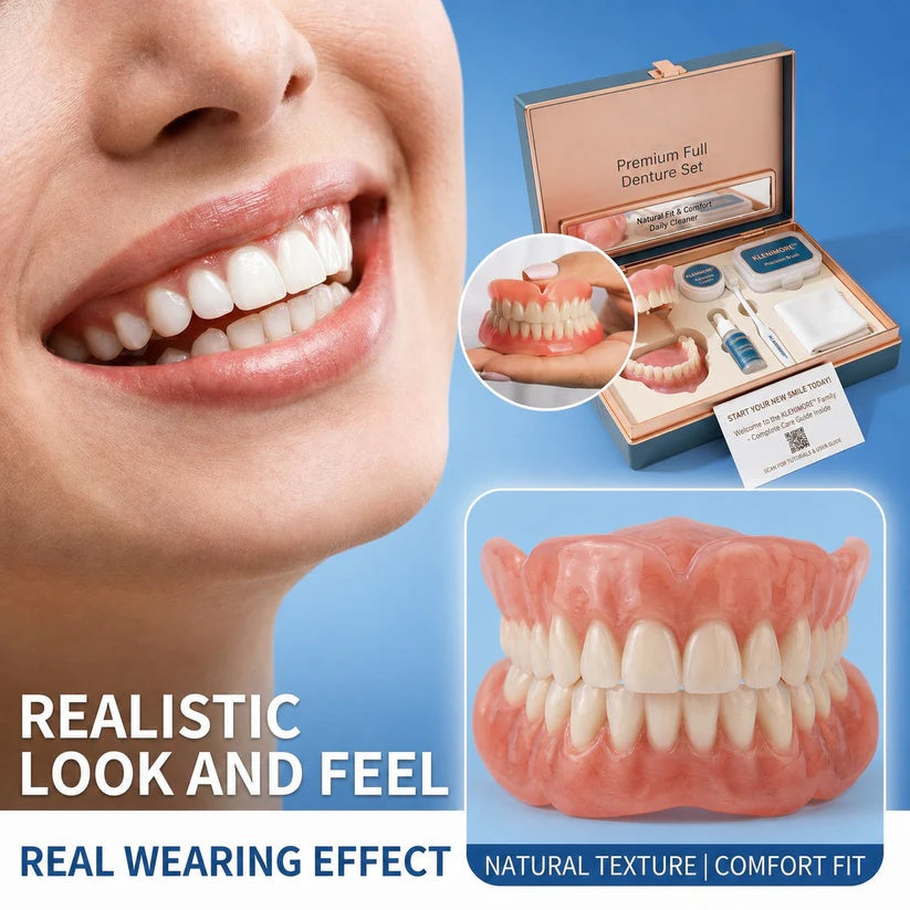 ROSOPL full denture set and natural smile
