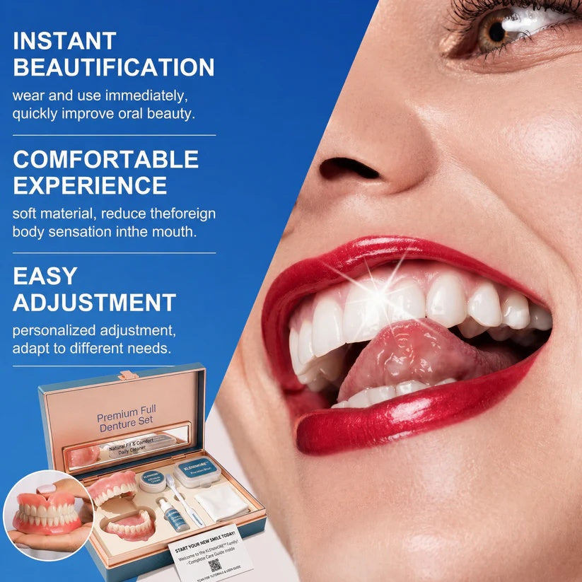 Denture cosmetic appearance and adjustment