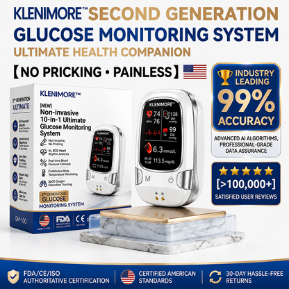 KLENIMORE™ Non-Invasive Health Monitor 99.9%Accuracy (Mayo Clinic Recommended)