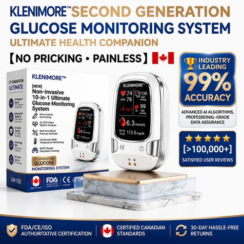 KLENIMORE™ Non-Invasive Health Monitor 99.9%Accuracy (Mayo Clinic Recommended)