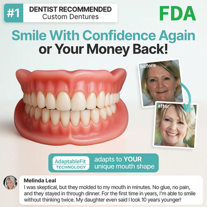 🌎 ROSOPLTM Custom-Fit Dentures ⏰ ENDS TODAY • 49% OFF | Smile with Confidence